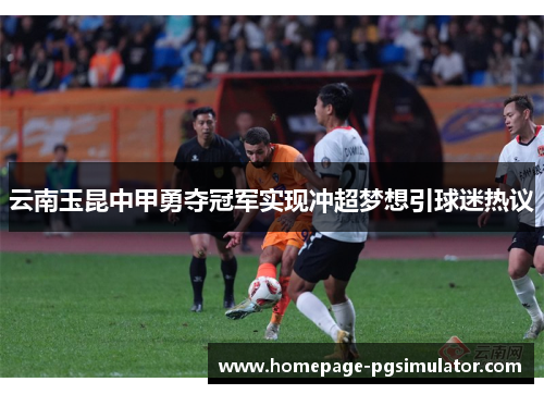 云南玉昆中甲勇夺冠军实现冲超梦想引球迷热议